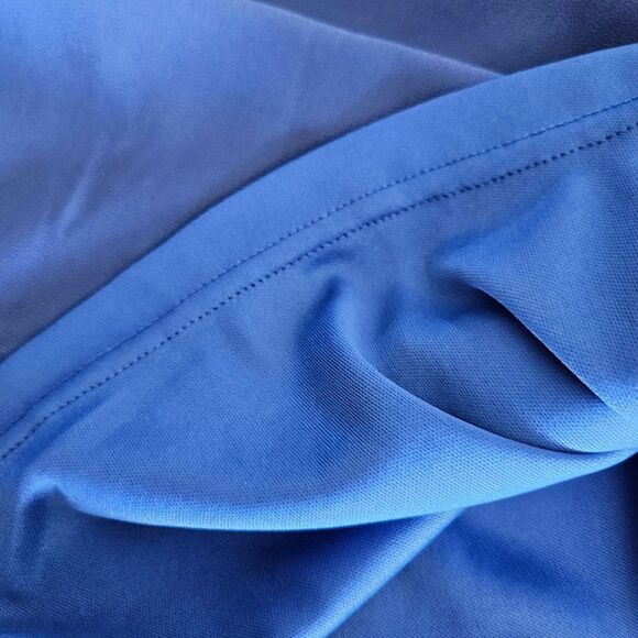 Deep Blue Women’s M Cold-Shoulder Stretch Party Dress – Wedding Guest Chic - Picture 9 of 9